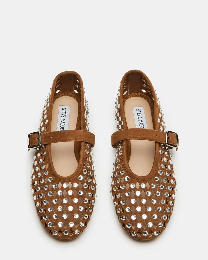Dreaming Chestnut Suede Rhinestones - Image 5