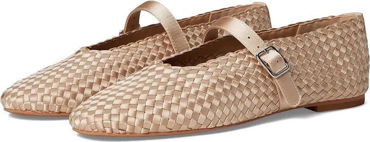 Dreaming Flat Women's US 9 Gold Adjustable Strap Mary Jane ZOGG189