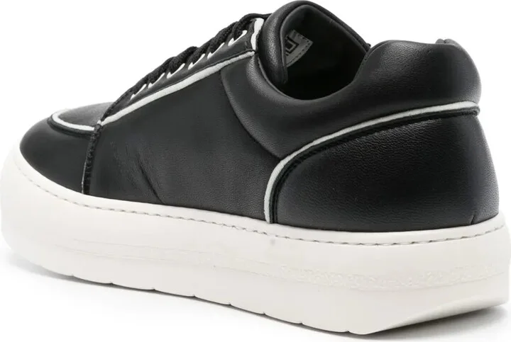 Dreamy leather flatform sneakers - Image 3