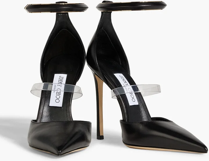 Dreece 110 PVC-trimmed leather pumps - Image 2