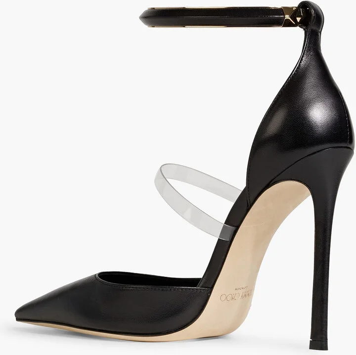Dreece 110 PVC-trimmed leather pumps - Image 3