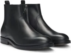 Dressletic boots in burnished leather- Black Men's Boots size 11
