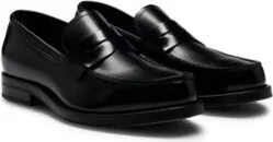 Dressletic leather loafers- Black Men's Business Shoes size 12