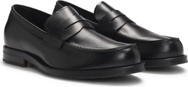Dressletic slip-on penny loafers in leather