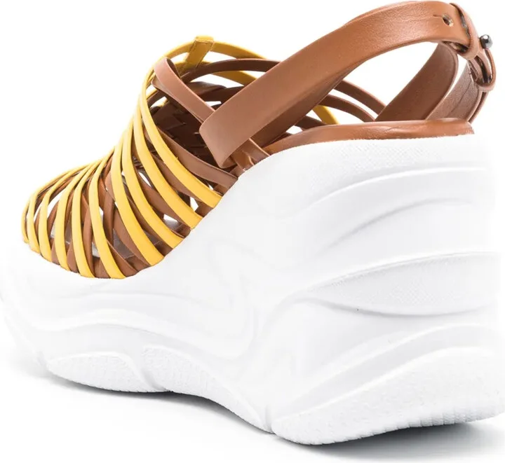 Drian 95mm strappy wedge sandals - Image 3