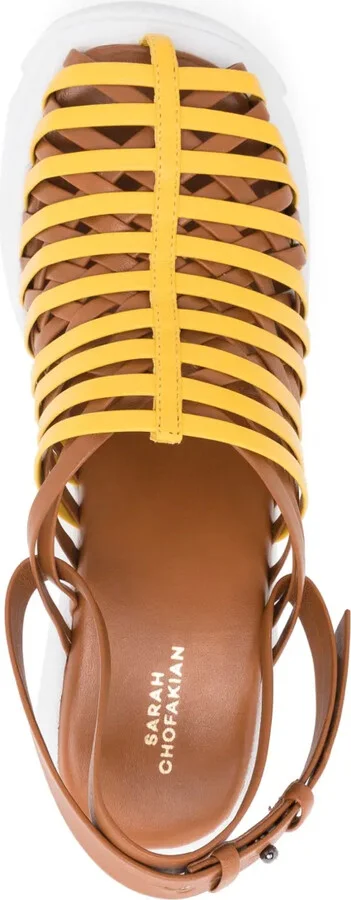 Drian 95mm strappy wedge sandals - Image 4