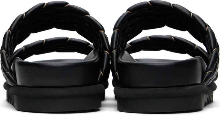Dries Van Noten Black Braided Sandals - Image 2
