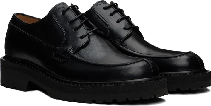 Dries Van Noten Black Leather Derbys - Image 4