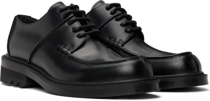 Dries Van Noten Black Leather Derbys - Image 4