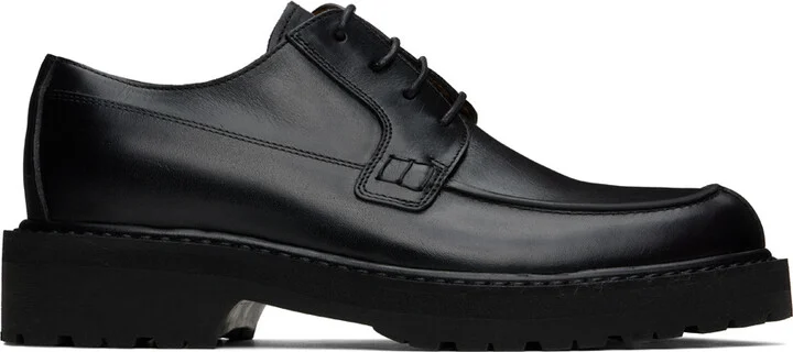 Dries Van Noten Black Leather Derbys