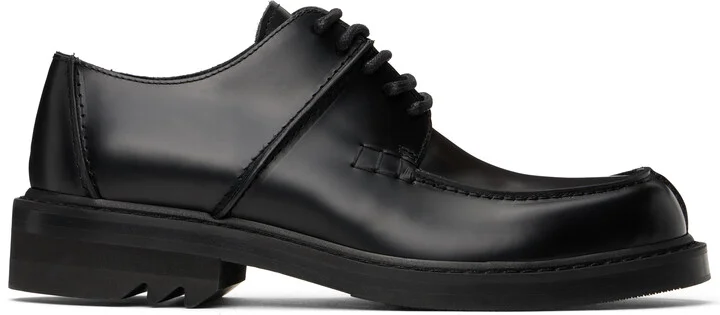 Dries Van Noten Black Leather Derbys