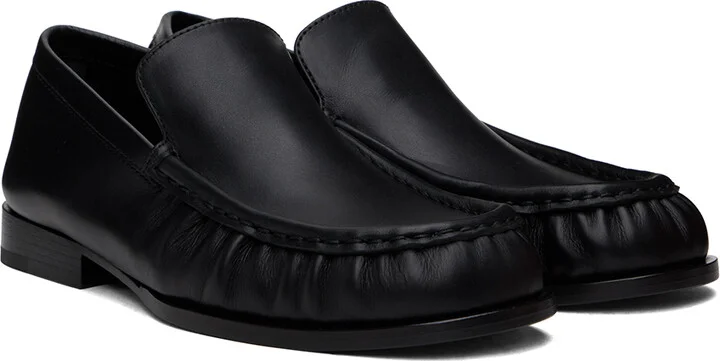 Dries Van Noten Black Leather Loafers - Image 4