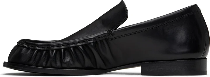 Dries Van Noten Black Leather Loafers - Image 3