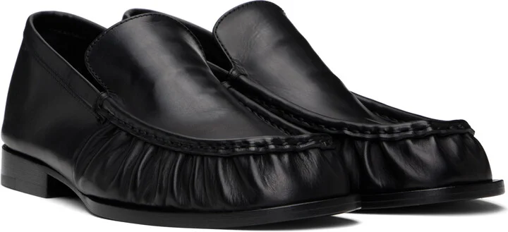 Dries Van Noten Black Leather Loafers - Image 4