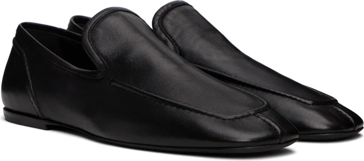 Dries Van Noten Black Leather Loafers - Image 4