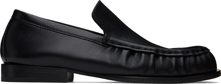 Dries Van Noten Black Leather Loafers