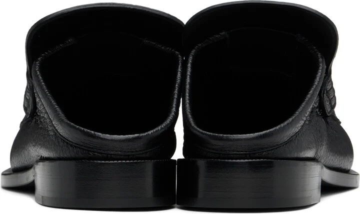 Dries Van Noten Black Leather Slip-on Loafers - Image 2