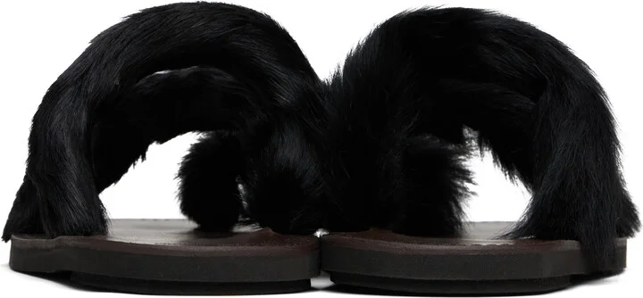 Dries Van Noten Black Open Toe Sandals - Image 2