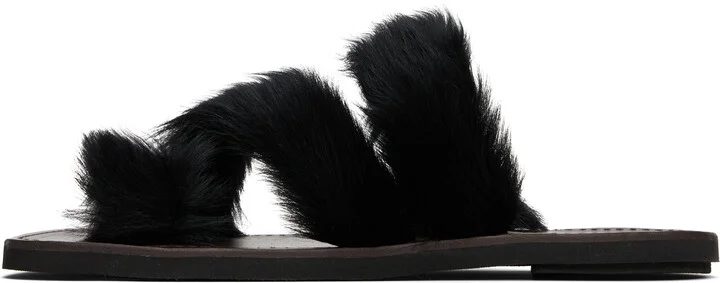Dries Van Noten Black Open Toe Sandals - Image 3