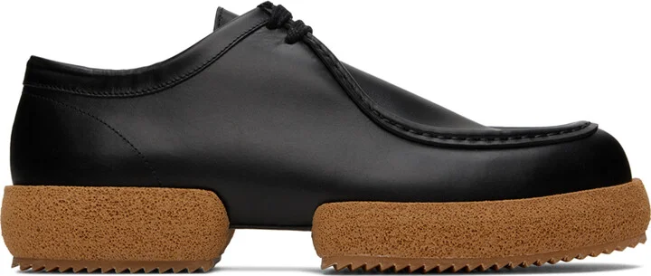 Dries Van Noten Black Platform Derbys