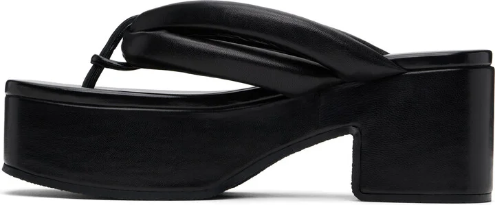 Dries Van Noten Black Platform Sandals - Image 3