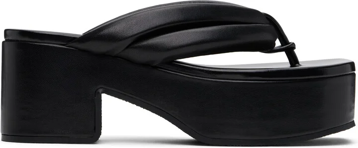 Dries Van Noten Black Platform Sandals