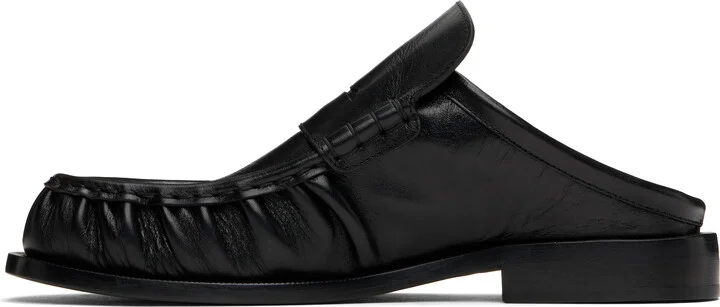 Dries Van Noten Black Slip On Loafers - Image 3