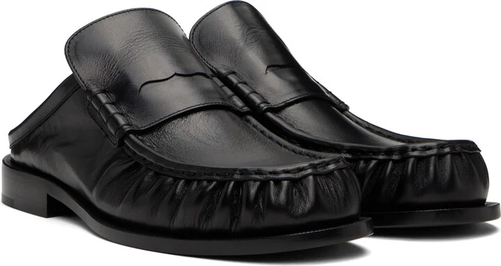 Dries Van Noten Black Slip On Loafers - Image 4
