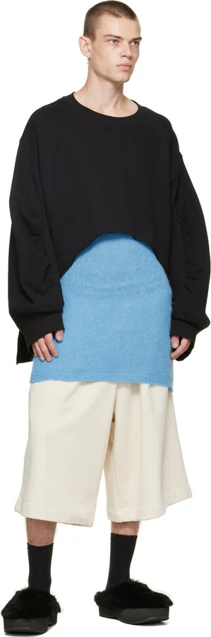 Dries Van Noten Black Slip-On Shearling Loafers - Image 5