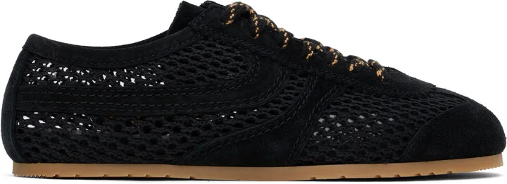 Dries Van Noten Black Suede Sneakers