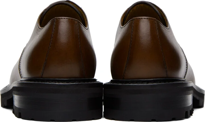 Dries Van Noten Brown Leather Derbys - Image 2