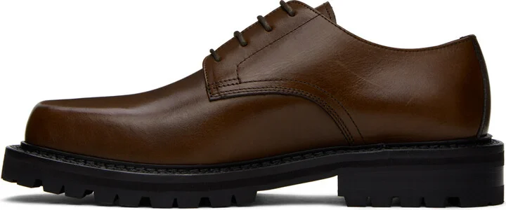 Dries Van Noten Brown Leather Derbys - Image 3