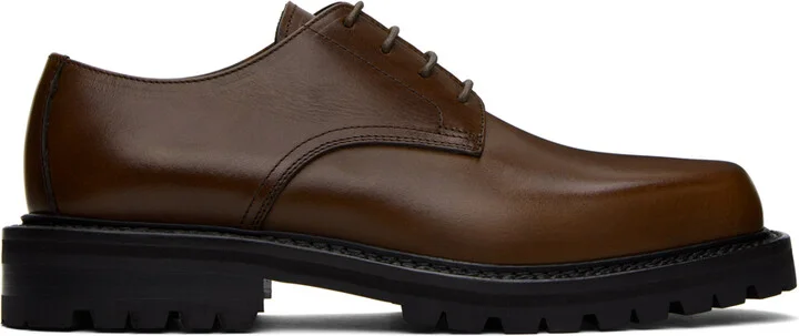 Dries Van Noten Brown Leather Derbys