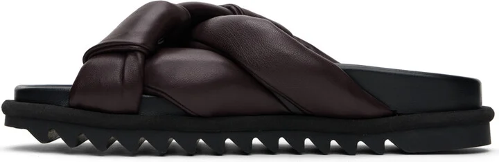 Dries Van Noten Brown Padded Sandals - Image 3