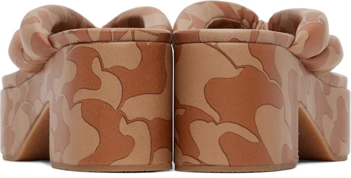 Dries Van Noten Brown Platform Thong Sandals - Image 2