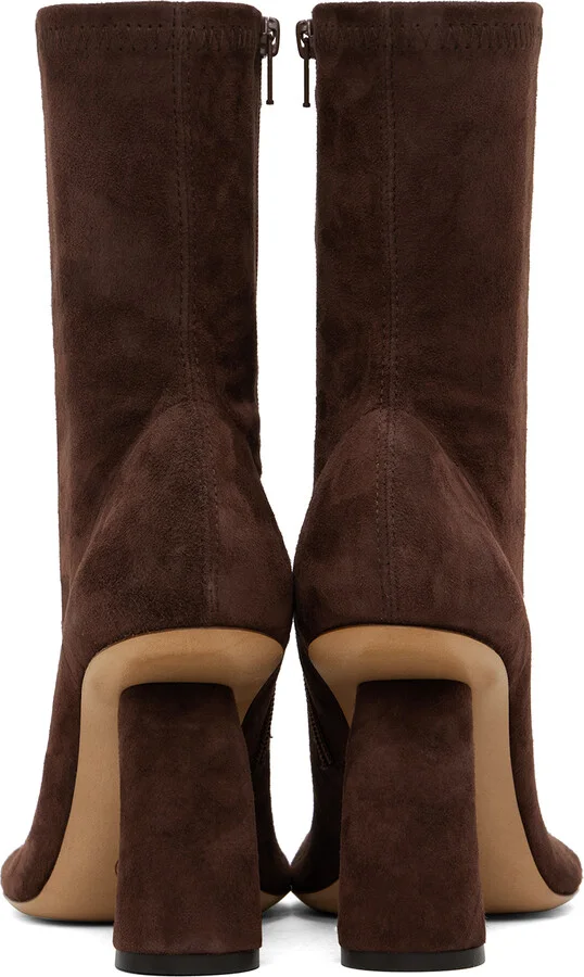 Dries Van Noten Brown Suede Boots - Image 2