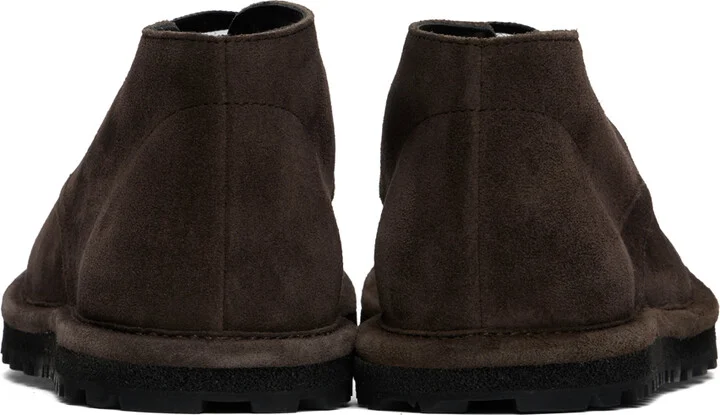 Dries Van Noten Brown Suede Desert Boots - Image 2
