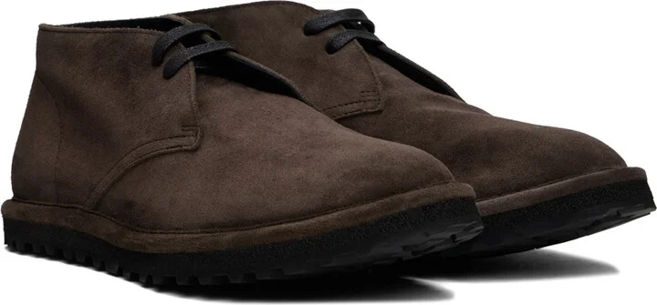 Dries Van Noten Brown Suede Desert Boots - Image 4