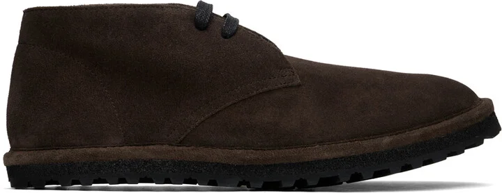 Dries Van Noten Brown Suede Desert Boots