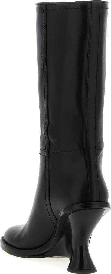 Dries Van Noten Curved Wedge Heel Boots - Image 3
