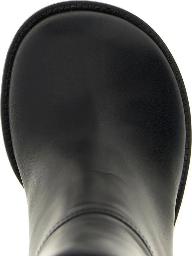 Dries Van Noten Curved Wedge Heel Boots - Image 4