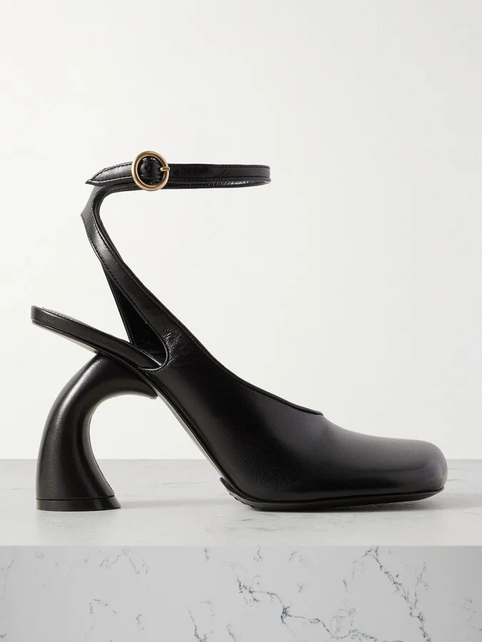 Dries Van Noten - Cutout Leather Pumps - Black