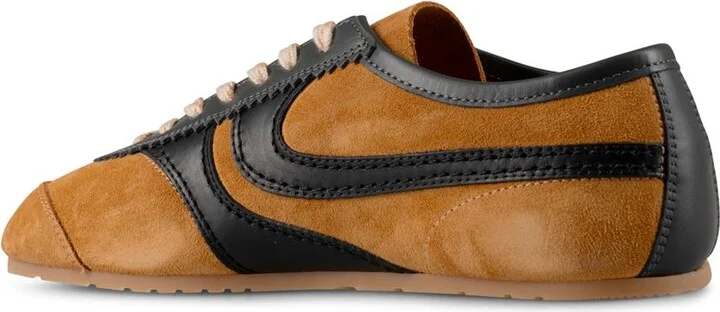 Dries Van Noten Double Lacing Suede Sneakers With Leather Inserts Shoes - Image 2