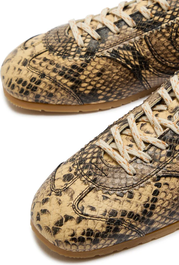 Dries Van Noten Dustin Python-effect Leather Sneakers - Image 3