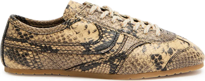 Dries Van Noten Dustin Python-effect Leather Sneakers
