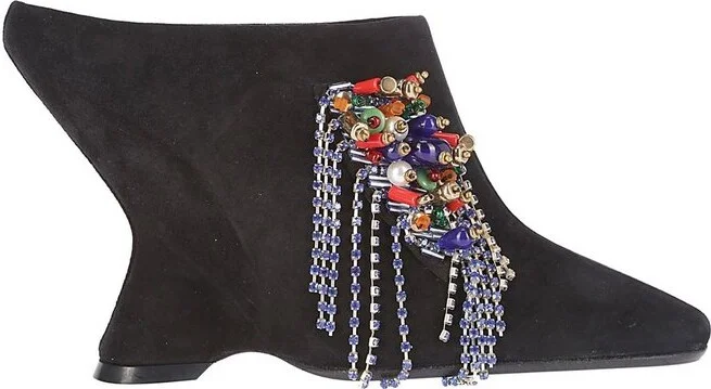 Dries Van Noten Embellished Slip-On Mules