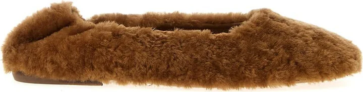 Dries Van Noten Fur Ballet Flats