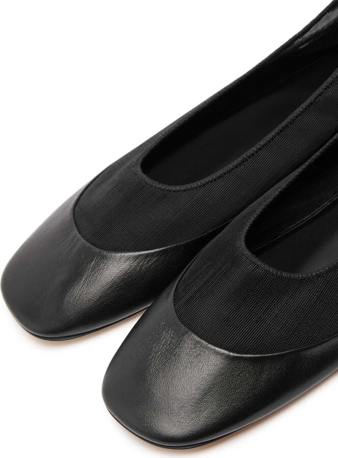 Dries Van Noten Glove Mesh and Leather Ballet Flats - Image 3