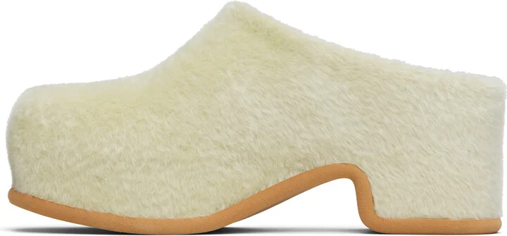 Dries Van Noten Green Platform Clogs - Image 3
