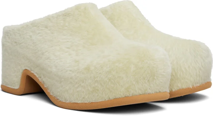 Dries Van Noten Green Platform Clogs - Image 4
